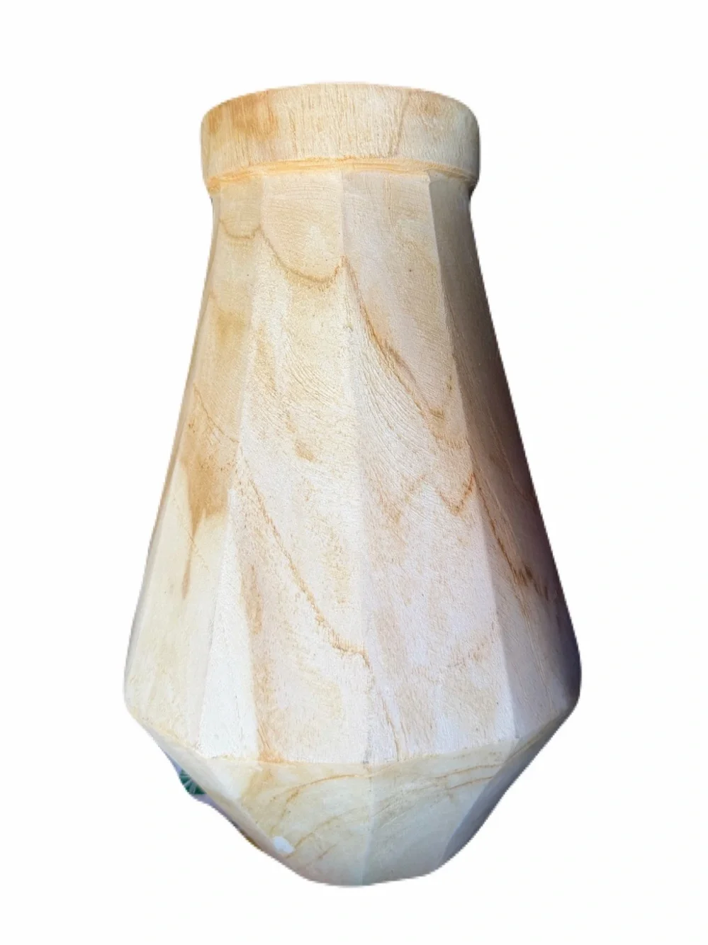 THRESHOLD NWT Tall Bleached Wood Vase